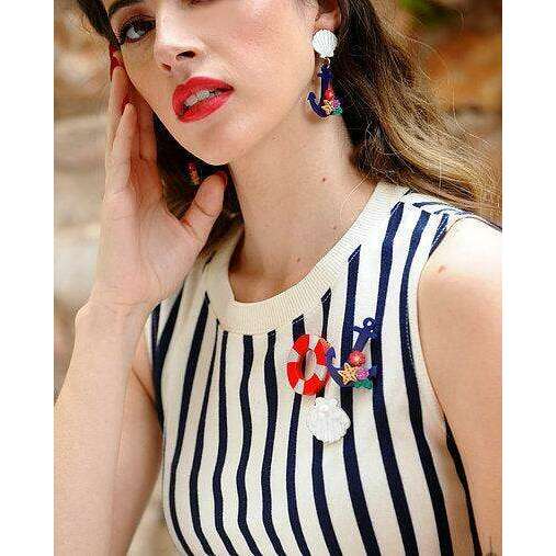 Set of 3 Nautical Brooches by Laliblue
