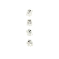 Set Of 4 Ghost Button Covers by Laliblue