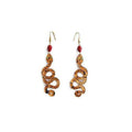 Snake Earrings Halloween Brooch by Laliblue