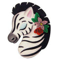Solidarity Zebra Brooch by Laliblue