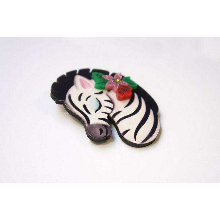 Solidarity Zebra Brooch by Laliblue