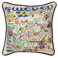 Sweden Hand-Embroidered Pillow