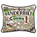 Vanderbilt University Collegiate Hand-Embroidered Pillow