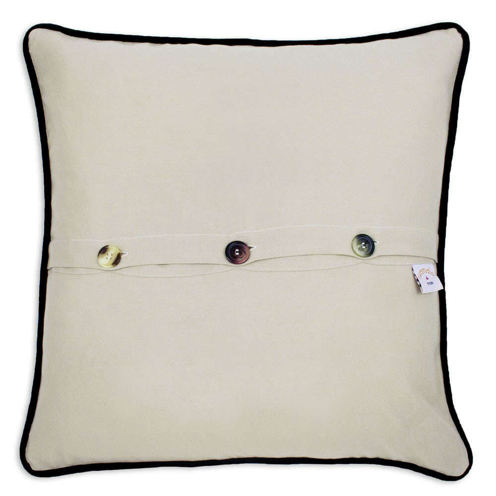 Washington DC Hand-Embroidered Pillow by CatStudio