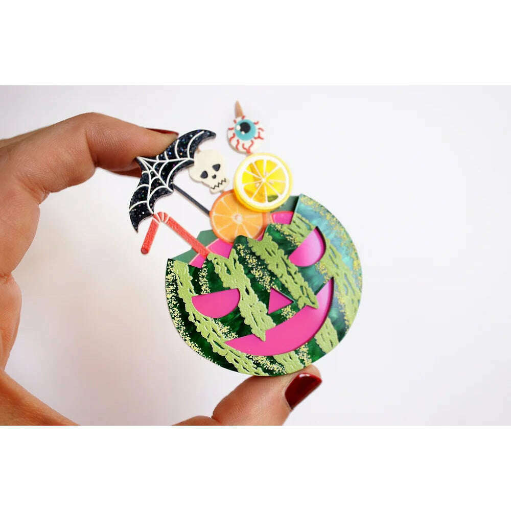 Watermelon Cocktail Brooch by Laliblue