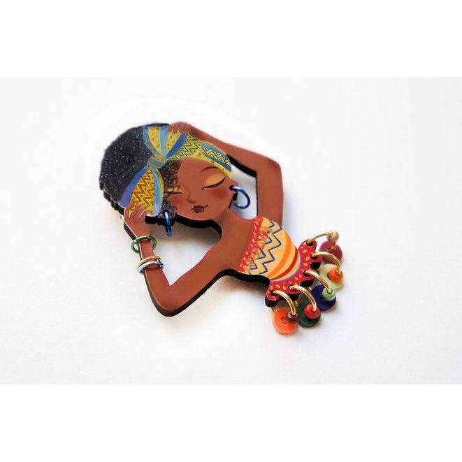 World Day of African Culture brooch by Laliblue