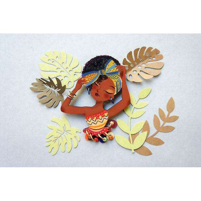 World Day of African Culture brooch by Laliblue